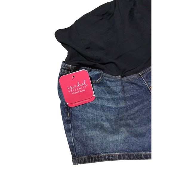 Isabel Maternity MIDI Shorts Size 4/27 NWT - Picture 3 of 5